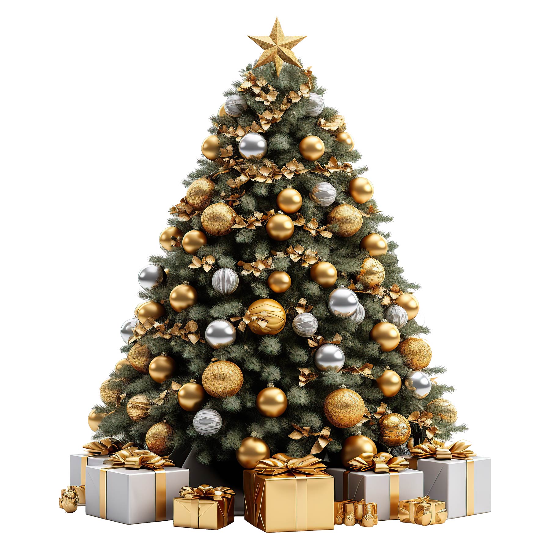 Weihnachtsbaum mit liebevollen Informationen